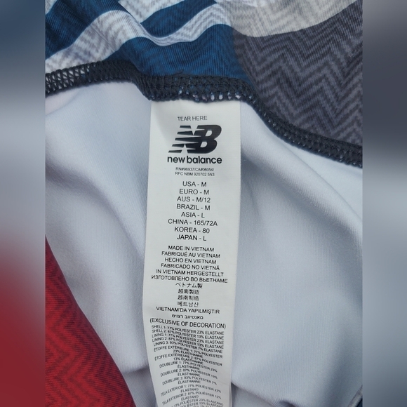 New Balance Active Sporty Yoga Women's Legging Pants Size M Multicolor - Picture 9 of 9